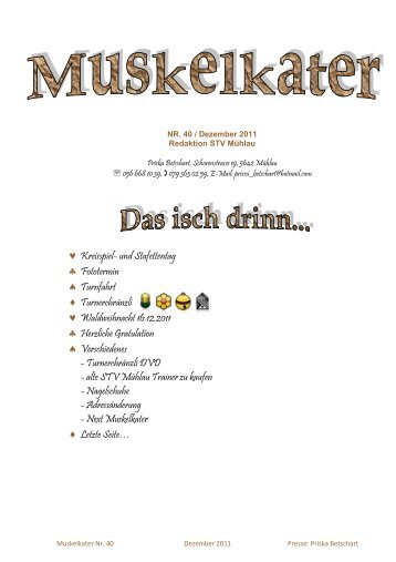 2011_Dezember Nr. 40.pdf - STV Mühlau