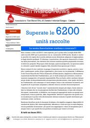 Superate le 6200 unità raccolte - Donatori San Marco