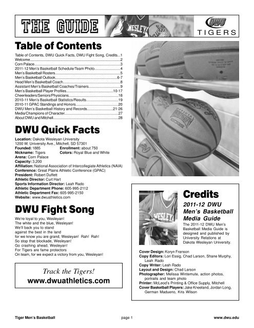 9o-5 (2011-12 DWU Men's Basketball Media Guide ... - DWU Athletics