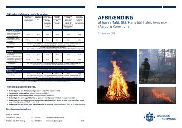 regler for afbrÃƒÂ¦nding - Aalborg Kommune