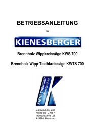 Wipp-Tischsäge KWS- KWTS 700 - Landmaschinenimport.ch