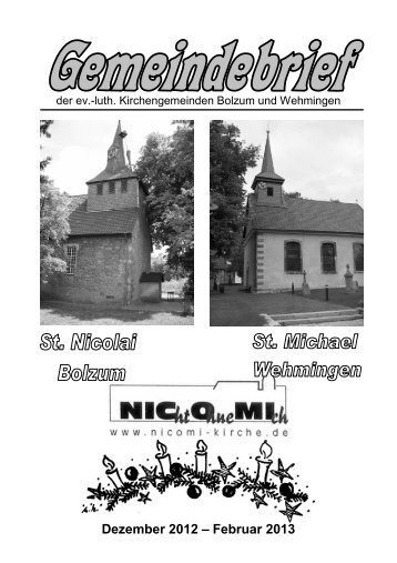 Dezember 2012 â Februar 2013 - Nicomi-kirche.de