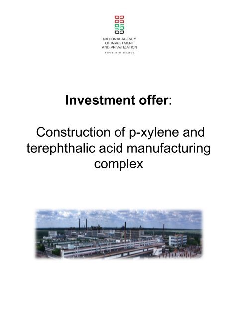 Construction of p-xylene and terephthalic acid manufacturing complex