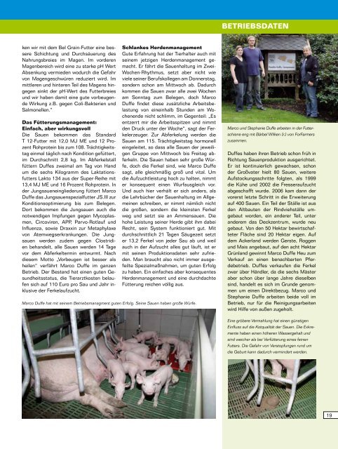 Informationszeitschrift von ForFarmers OKTOBER 2011