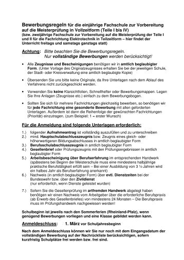 Aufnahmeantrag Fachschule Meister.pdf - Meisterschule fÃ¼r ...