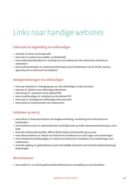 Download het Geldboek voor ondernemers (pdf) - Nibud