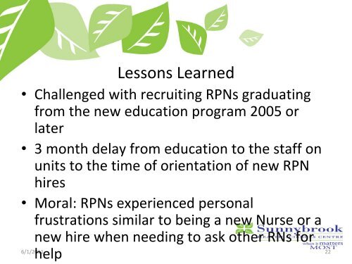 Optimizing RN/RPN Skill Mix in Acute Care Settings - RPNAO