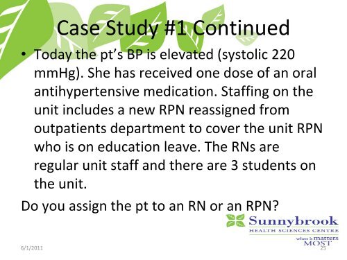 Optimizing RN/RPN Skill Mix in Acute Care Settings - RPNAO