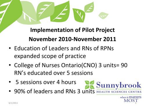 Optimizing RN/RPN Skill Mix in Acute Care Settings - RPNAO