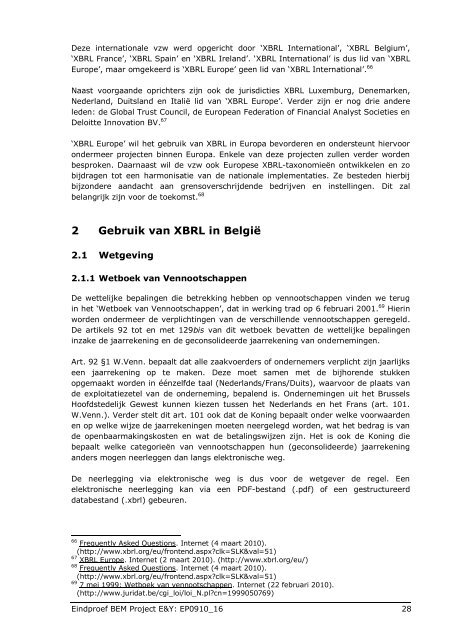 XBRL in de accountancy- en taxwereld - Nationale Bank van BelgiÃ«