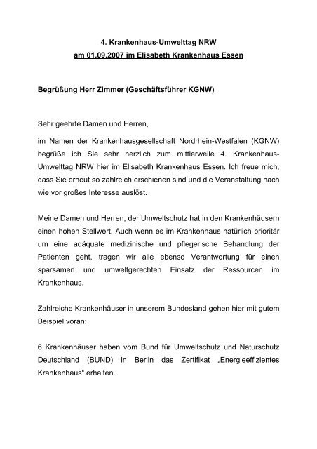 pdf, 20 kb Arbeitskreis Umweltschutz im Krankenhaus NRW