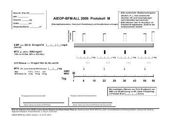 AIEOP-BFM ALL 2009: Protokoll M