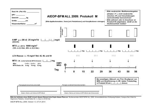 AIEOP-BFM ALL 2009: Protokoll M