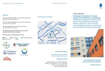 Flyer (PDF, 1576 KB) - Sana Krankenhaus Gerresheim