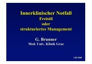 Innerklinischer Notfall - Freistil oder strukturiertes Management