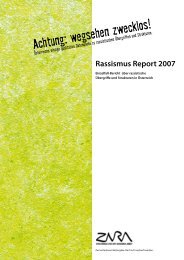 Rassismus Report 2007 - Zara