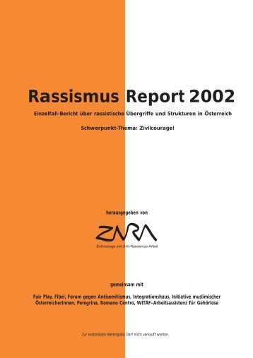 Rassismus Report 2002 - Zara