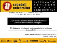 La Ciudadania en contextos de multiculturalidad - Sabadell Universitat