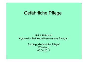 GefÃ¤hrliche Pflege - MDK Bayern