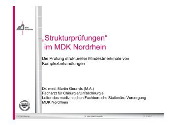 Dr. Martin Gerards - MDK Bayern