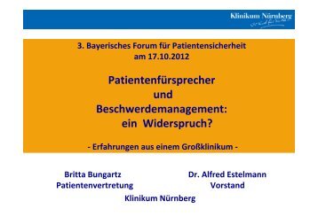 Dr. Alfred Estelmann - MDK Bayern