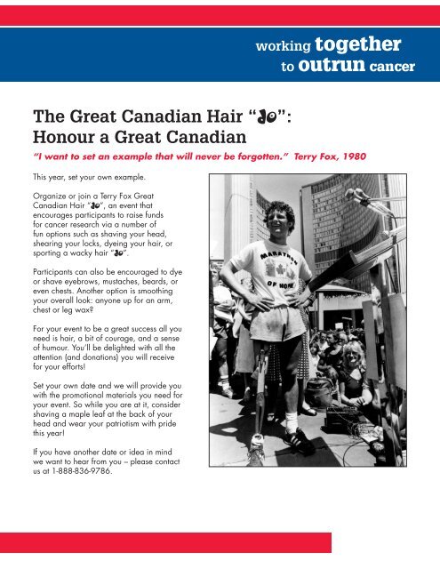 step-by-step guide - Terry Fox Foundation
