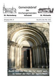 Gemeindebrief - St. Marienberg