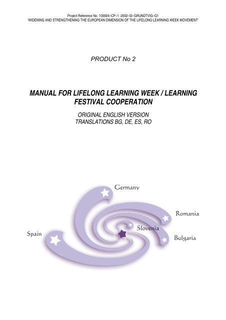 Manual for Lifelong Learning Week - Llw5.org