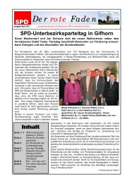 Der rote Faden im April - SPD Unterbezirk Gifhorn
