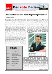 Der rote Faden, Ausgabe 4/12 - SPD Unterbezirk Gifhorn