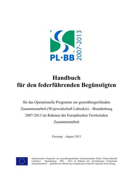 Förderhandbuch - Viadrina