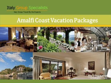 Amalfi Coast Vacation Packages