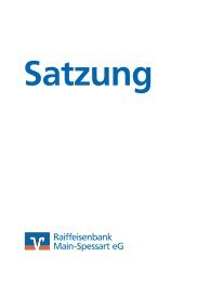 Satzung (pdf) - Raiba-msp.de