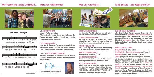 Flyer der IGS Rheinzabern