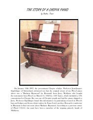 The Story of a Chopin Piano - by Stephen Tanner - Chopin Foundation