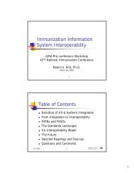 Immunization Information System Interoperability - HLN Consulting ...