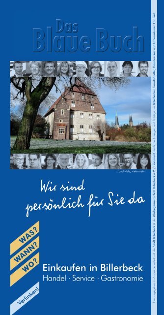 Wir sind persönlich für Sie da - Das Blaue Buch Billerbeck | 3. Auflage