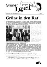 Igel 2 vom Mai 1999 - Grüne im Rhein-Pfalz-Kreis