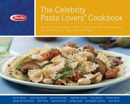 The Celebrity Pasta Lovers' Cookbook - DDV Culinary