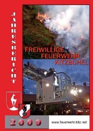 Jahresbericht 2009 der Stadtfeuerwehr Kitzbühel