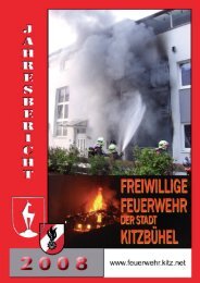 Jahresbericht 2008 der Stadtfeuerwehr Kitzbühel
