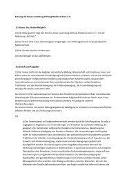 Satzung der Rosa-Luxemburg-Stiftung Niedersachsen eV Â§ 1 Name ...
