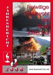 Jahresbericht 2006 der Stadtfeuerwehr Kitzbühel