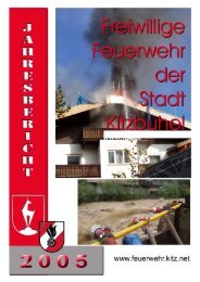 Jahresbericht 2005 der Stadtfeuerwehr Kitzbühel