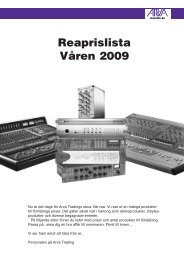 Reaprislista VÃ¥ren 2009 - Arva Trading AB