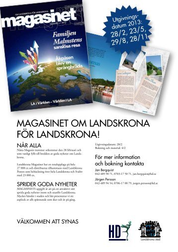 MAGASINET OM LANDSKRONA FÃR ... - Prislista | hd.se