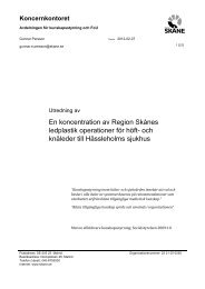 En koncentration av Region SkÃ¥nes ledplastik operationer fÃ¶r hÃ¶ft ...