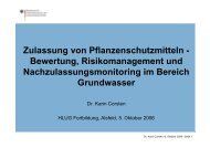 Zulassung von Pflanzenschutzmitteln - Bewertung ...