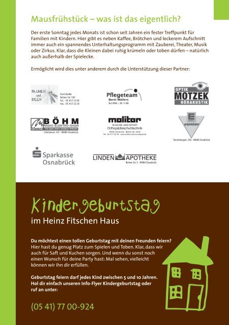 Was 2012 so alles läuft - Heinz Fitschen Haus