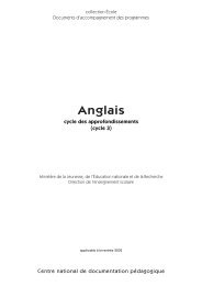 Anglais â cycle 3 - Cndp